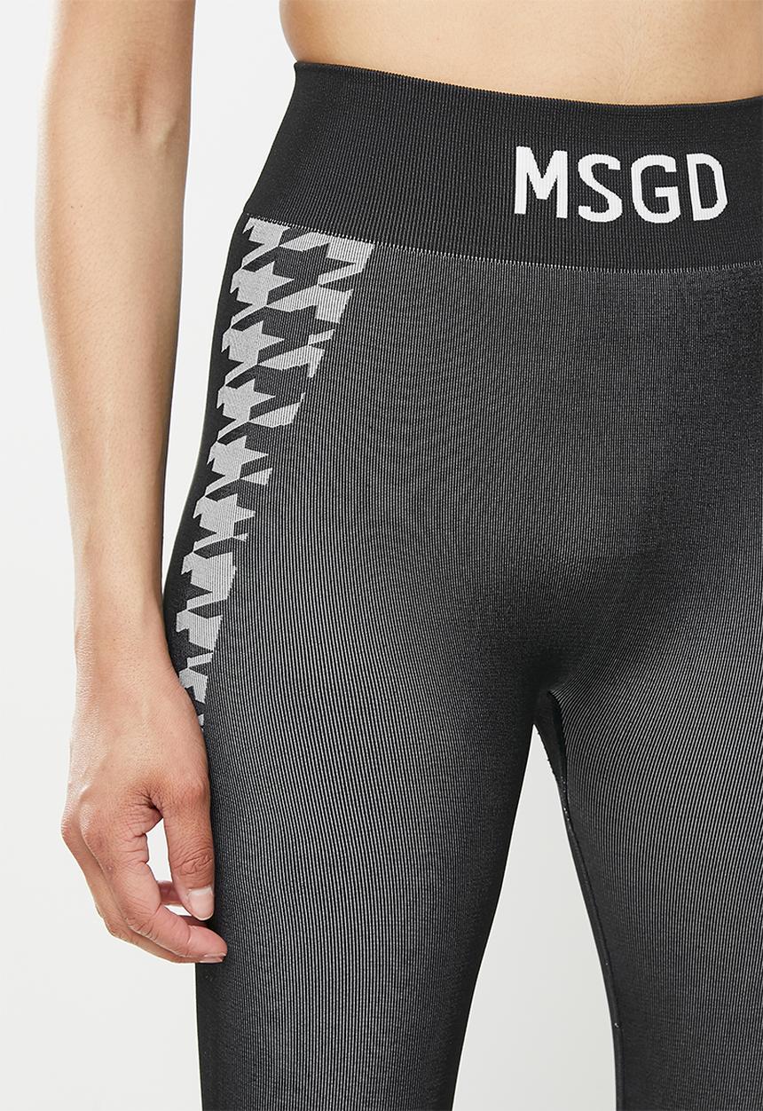 Missguided - Houndstooth seamless legging - black