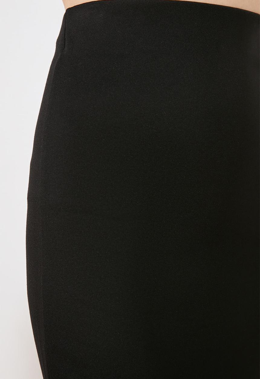 Trendyol - Knitted pencil skirt - black