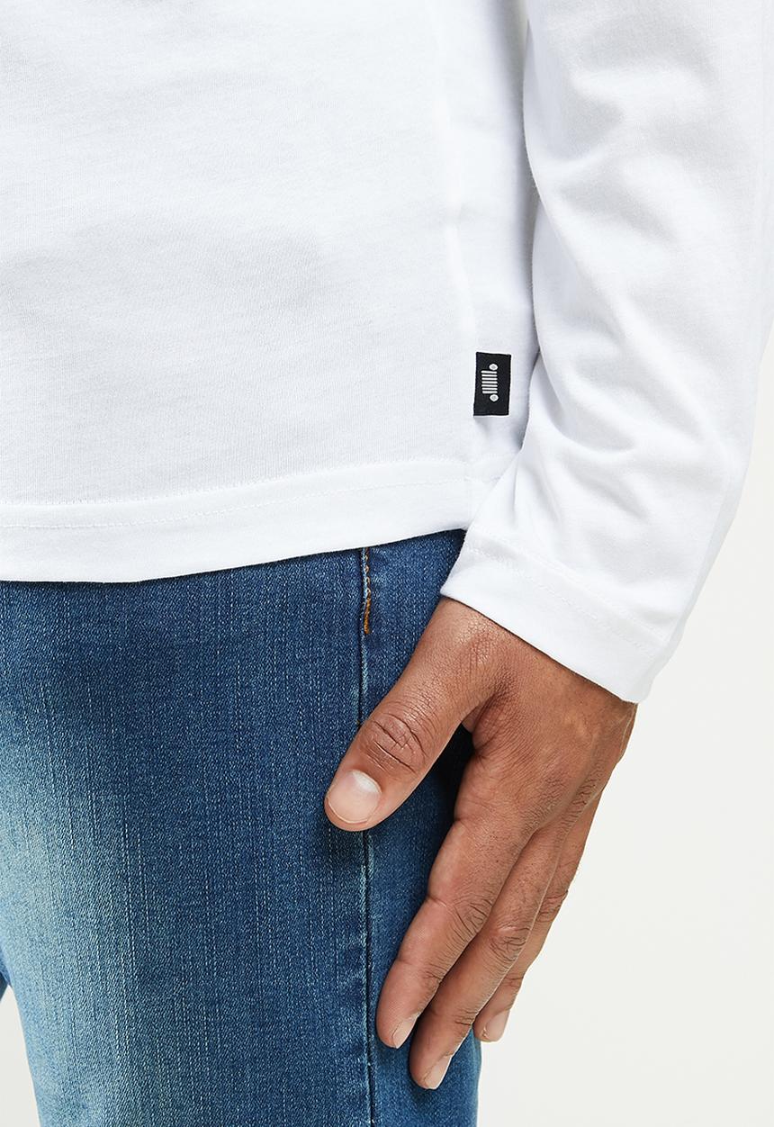 JEEP - Ethan long sleeve graphic tee - white