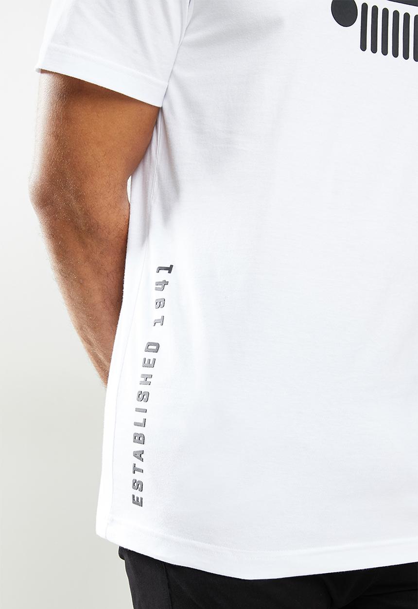 JEEP - Archie short sleeve logo tee - white
