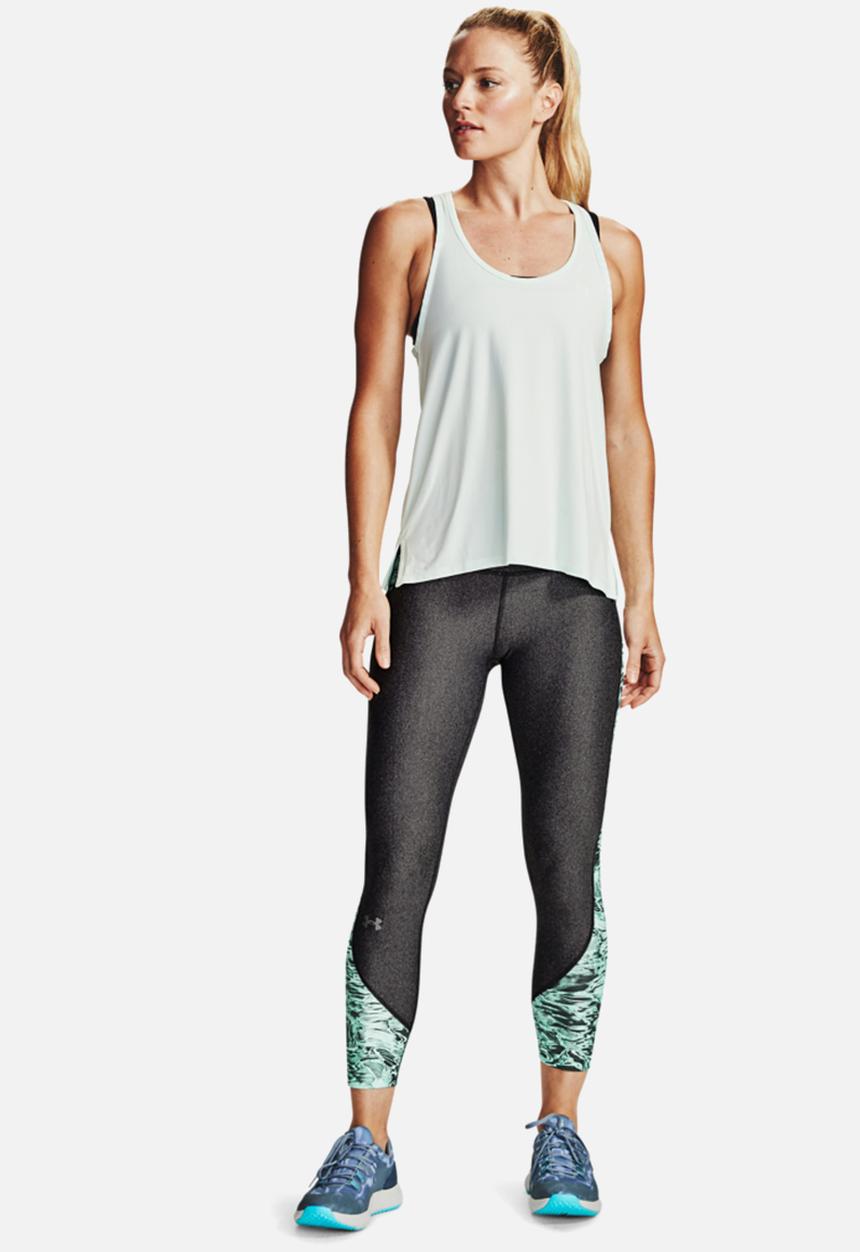 Under Armour - Ua hg armour print ankle crop - grey