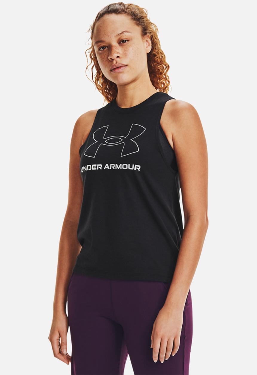 Under Armour - Live sportstyle graphic tank - black