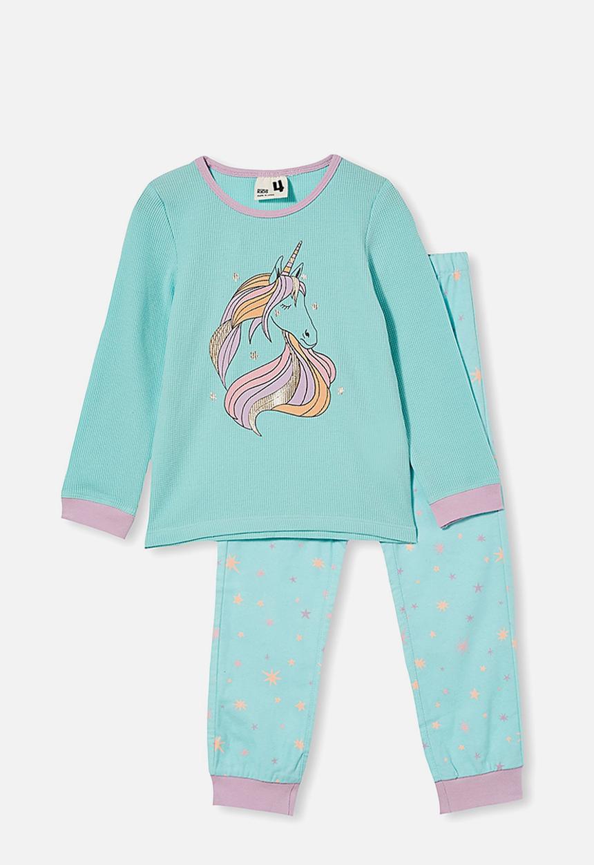 Cotton On - Edith long sleeve pyjama set - dream blue
