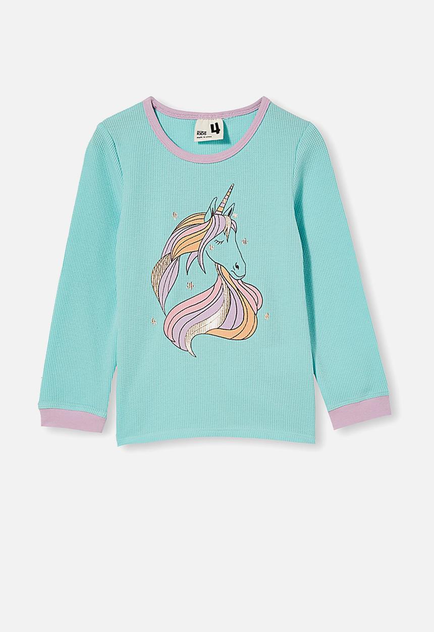 Cotton On - Edith long sleeve pyjama set - dream blue