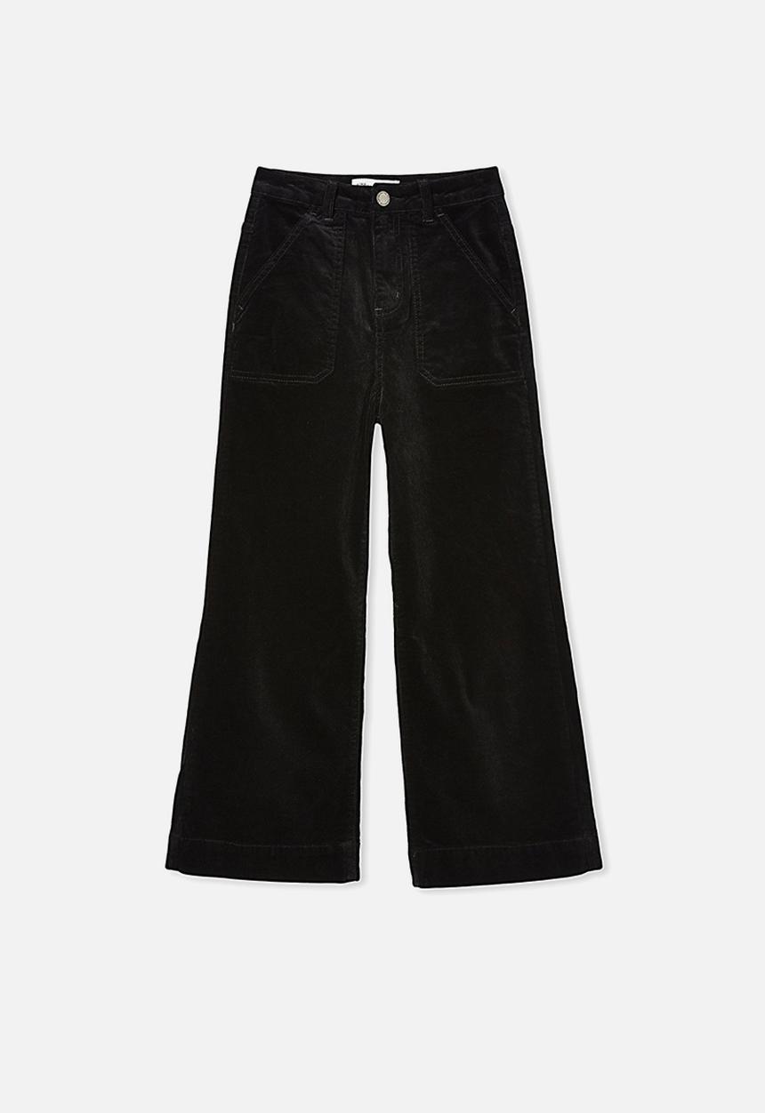Free by Cotton On - Elka wide leg jean - black