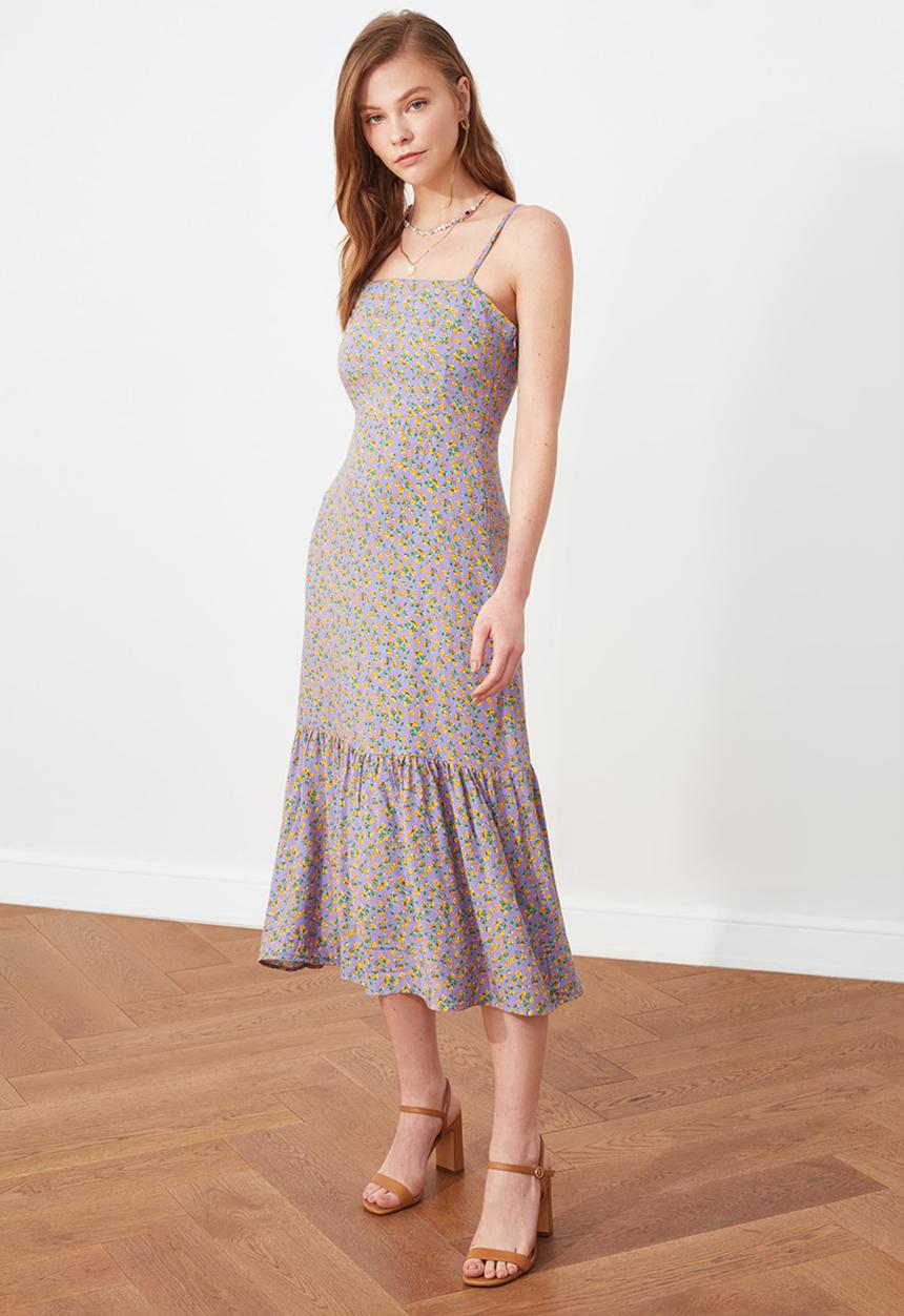 Trendyol - Lila strap dress - lilac