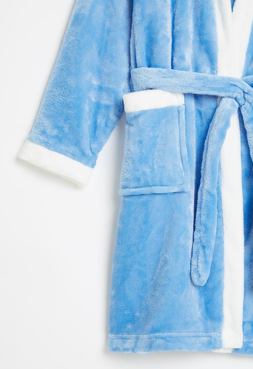Pop Candy - Boys robe - blue & white