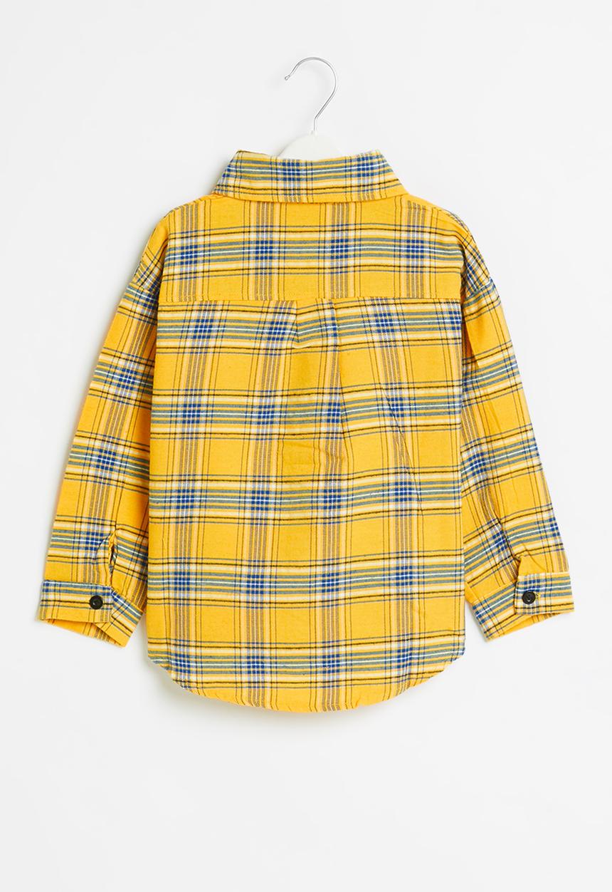 Rebel Republic - Girls check shirt - yellow