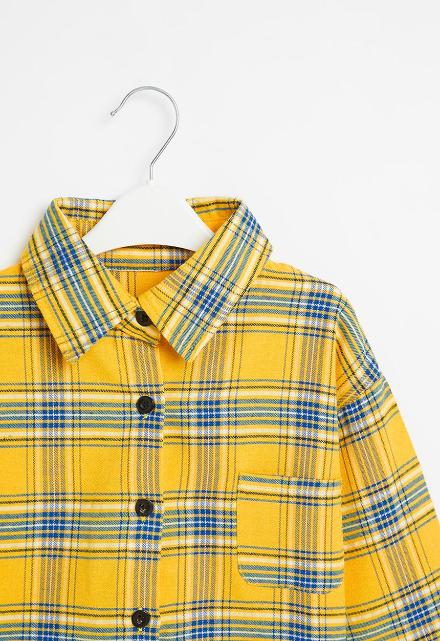 Rebel Republic - Girls check shirt - yellow