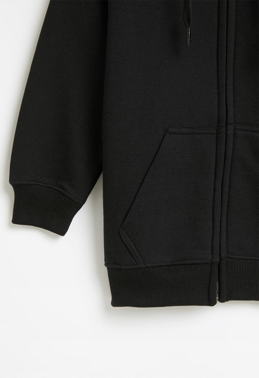 Ben Sherman - Boys cat zip through hoodie - black