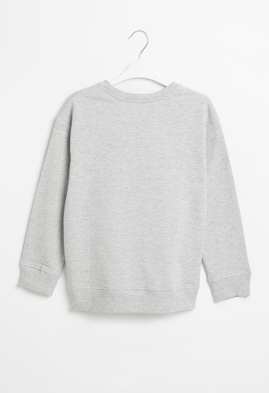 MANGO - Sweatshirt bisous - grey 
