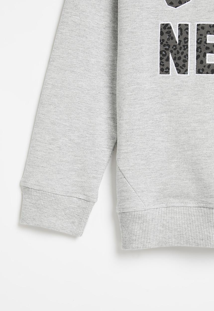 MANGO - Sweatshirt bisous - grey 