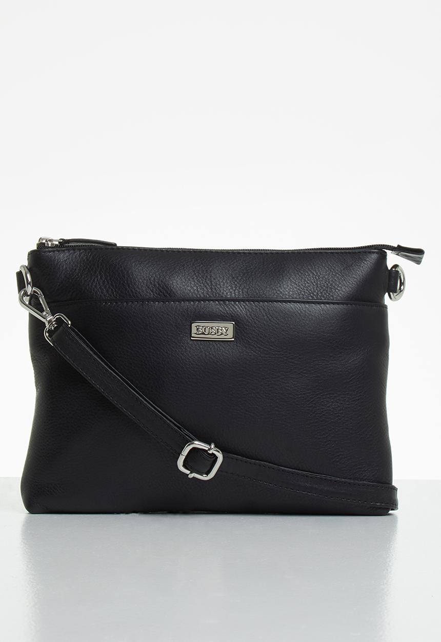 BUSBY - Bardot clutch crossbody - black