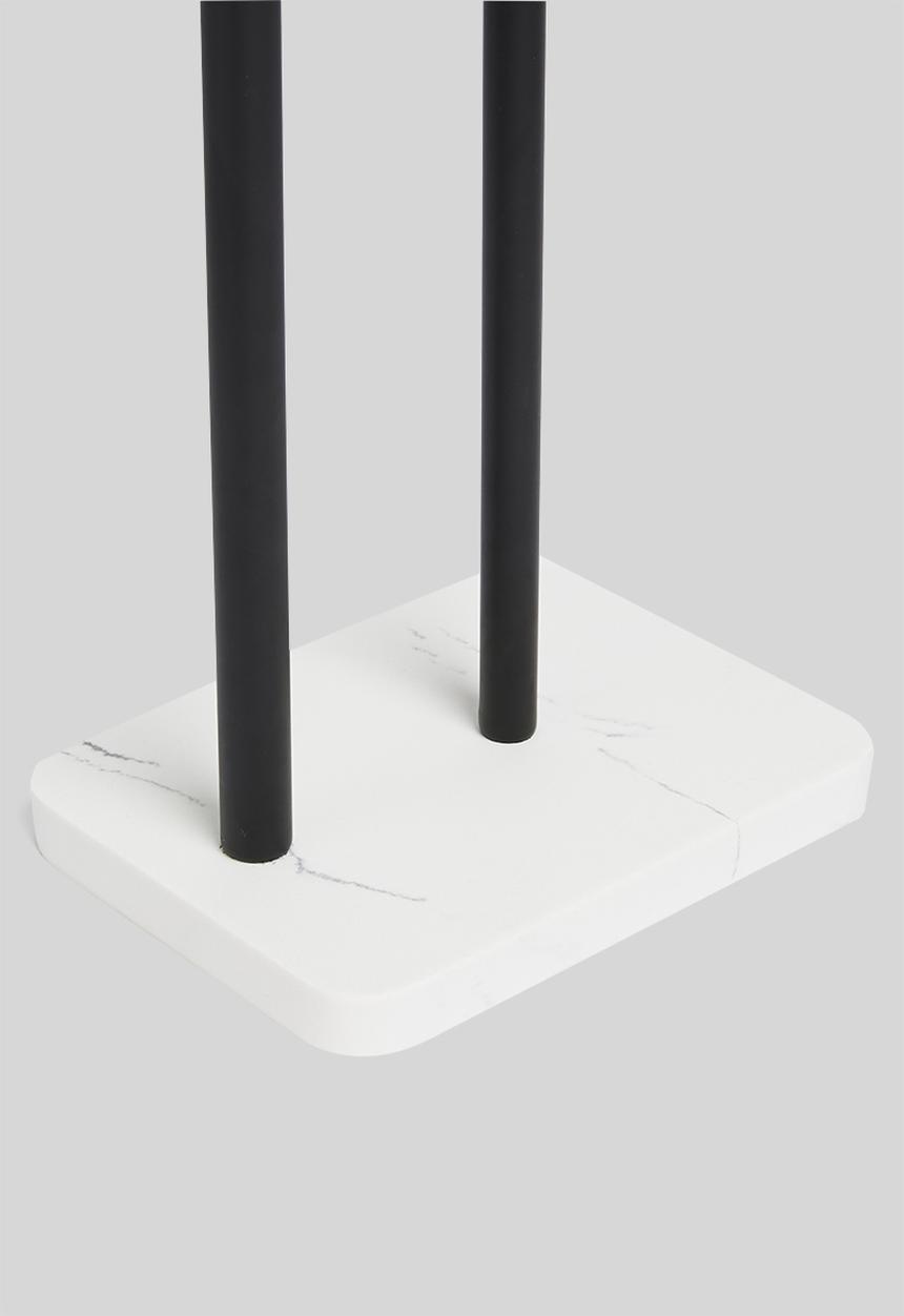 Sixth Floor - Marble-effect toilet roll holder - matte black