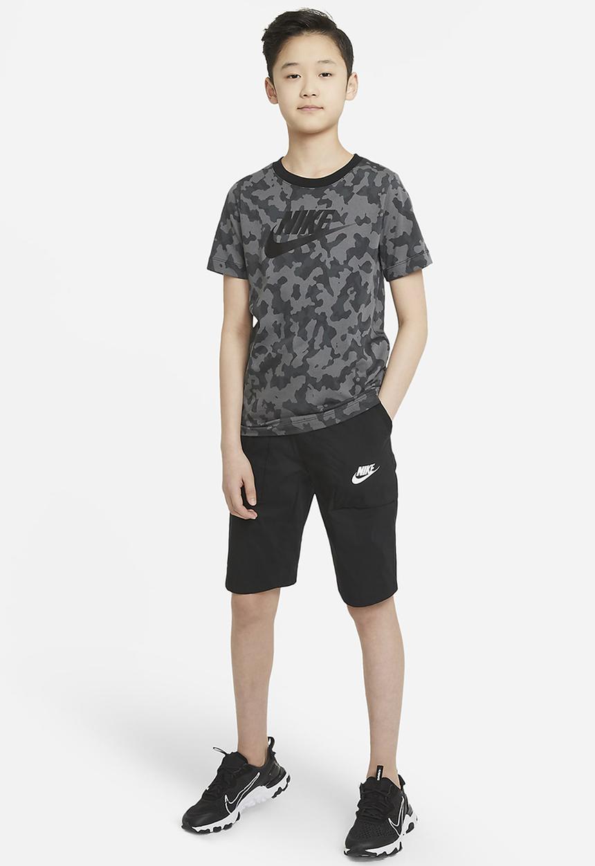 Nike - B nsw ssnl cargo short - black & white
