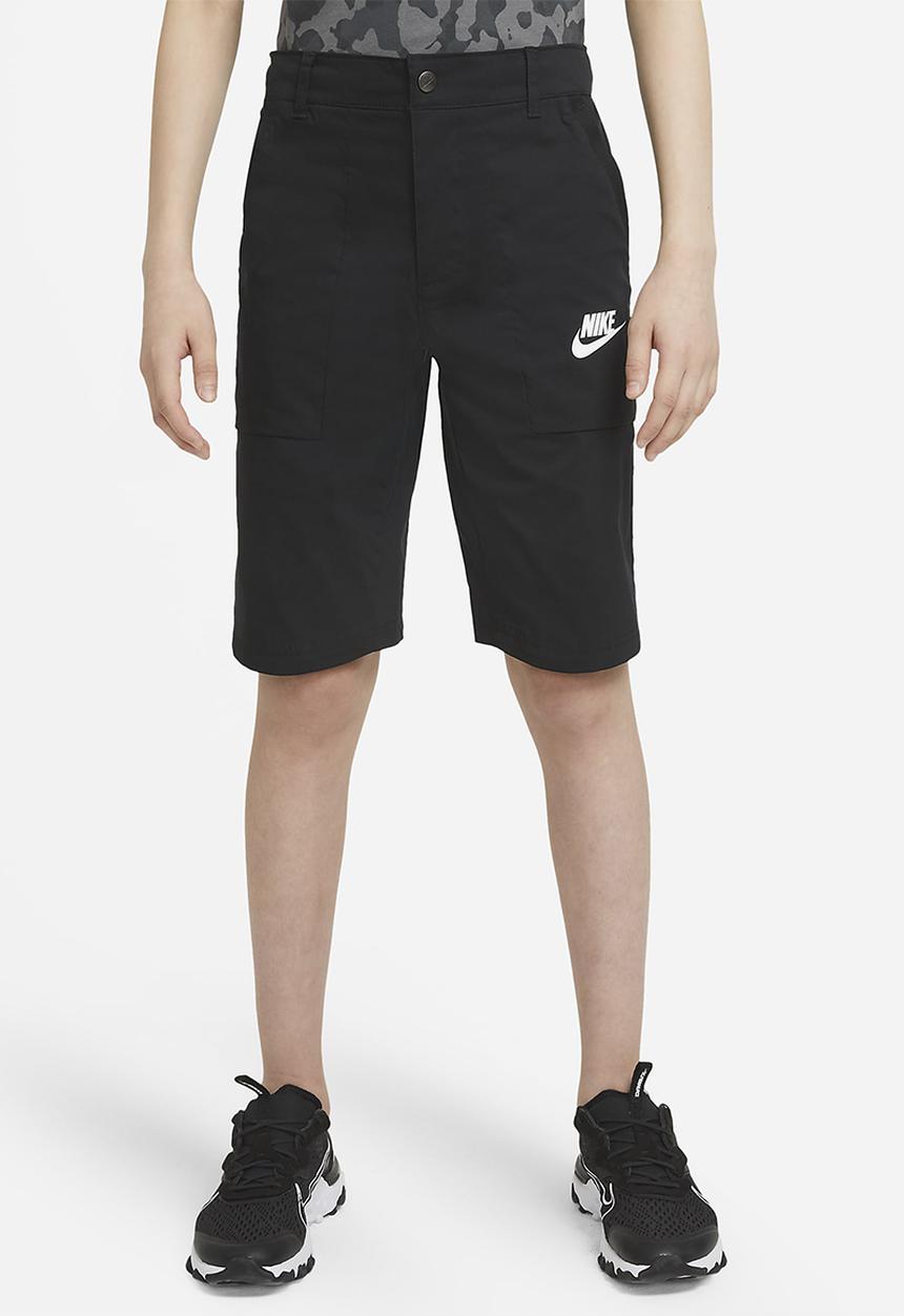 Nike - B nsw ssnl cargo short - black & white