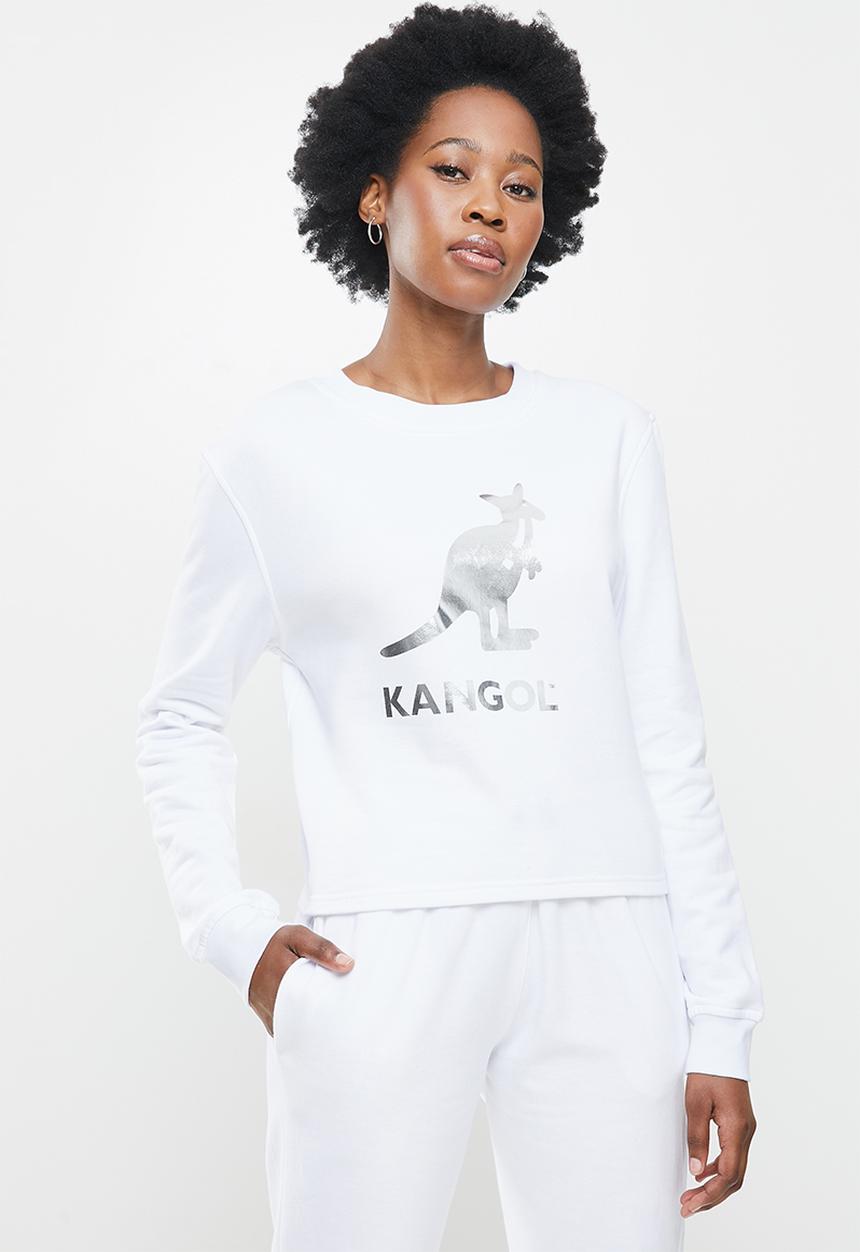 KANGOL - Ladies pastel slouch top - white