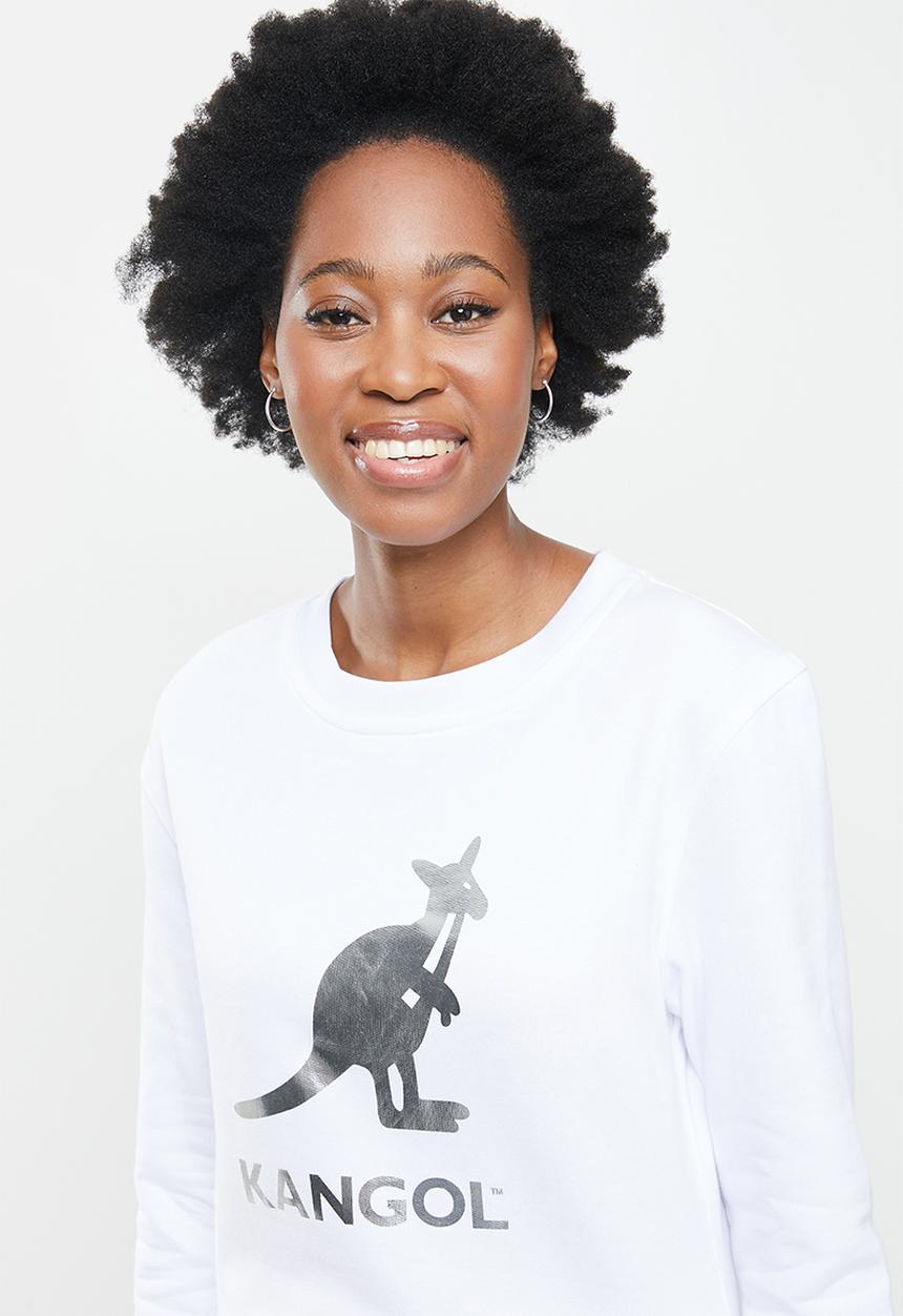 KANGOL - Ladies pastel slouch top - white
