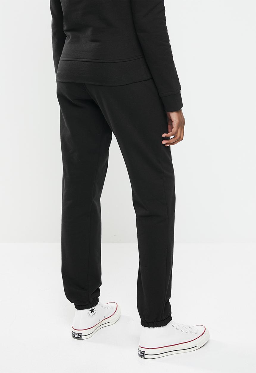 KANGOL - Ladies pastel track pants - black