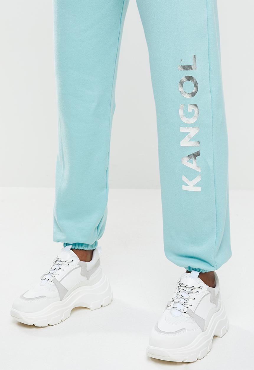 KANGOL - Ladies pastel track pants - pastel blue