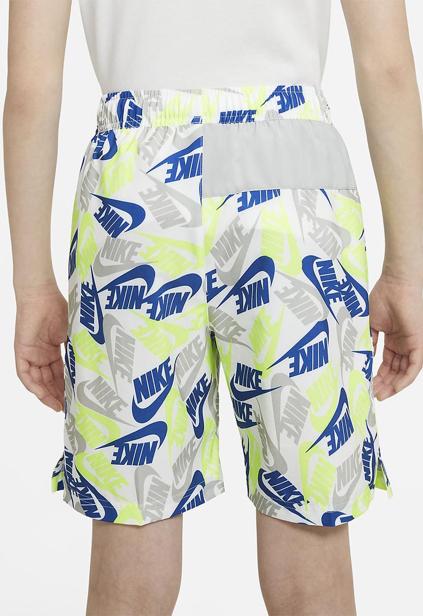 Nike - B nsw woven aop short  - white/lt smoke grey/lt smoke grey