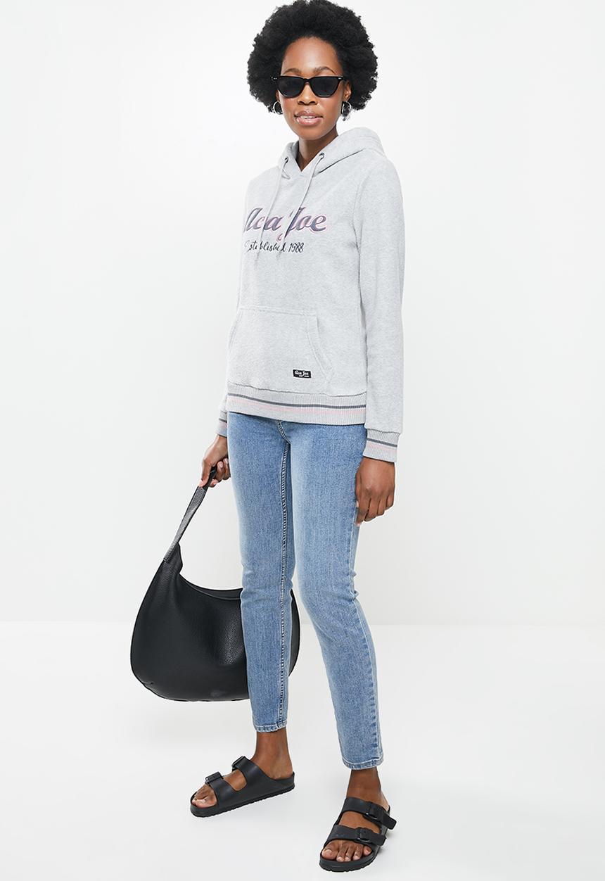 Aca Joe - Polar fleece pullover hoodie - grey