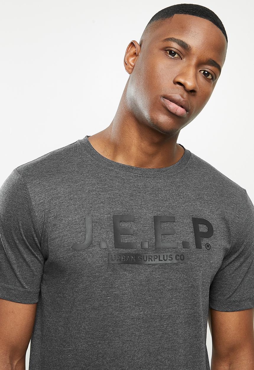 JEEP - Dean short sleeve logo tee - grey 