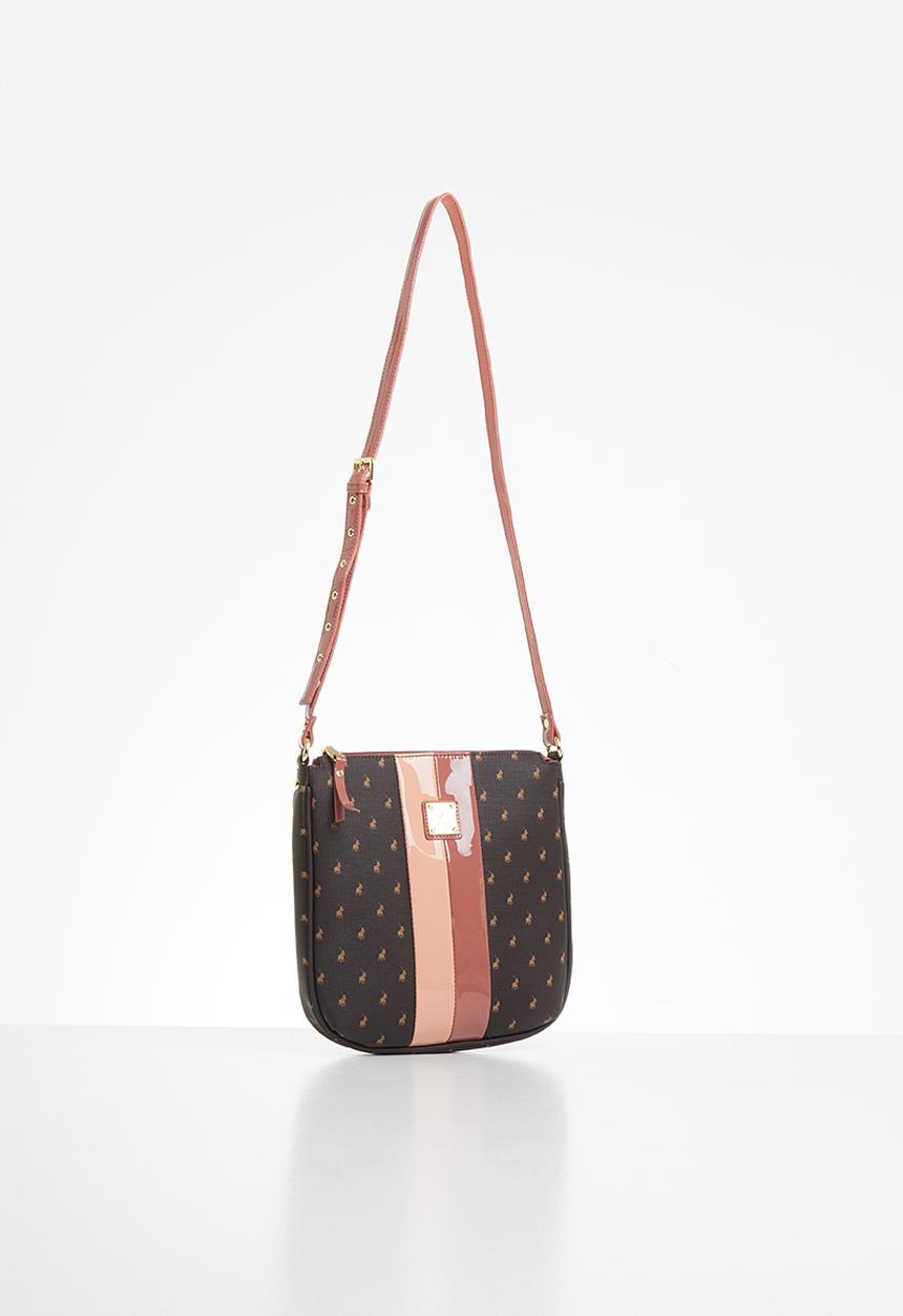 POLO - Brighton revival crossbody bag - brown & pink 