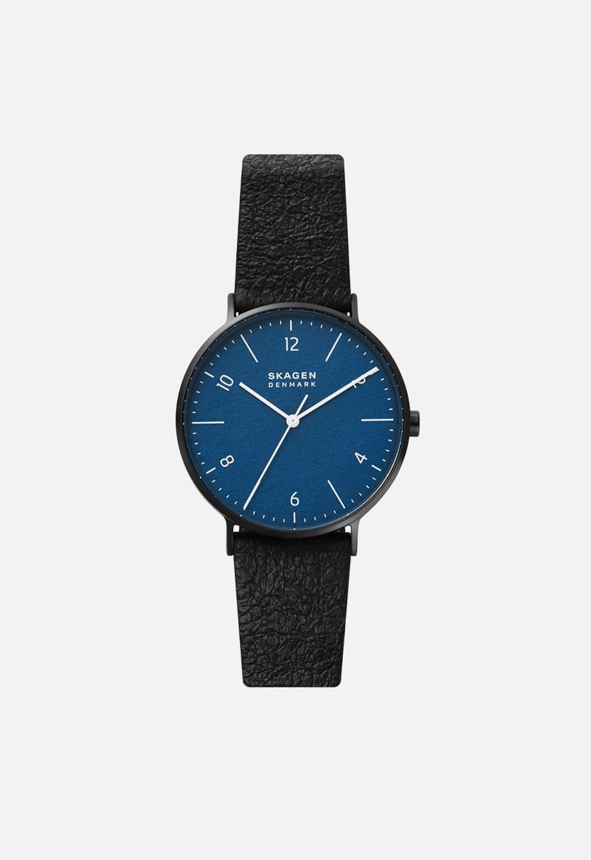 Skagen - Aaren naturals black leather aaren naturals - black
