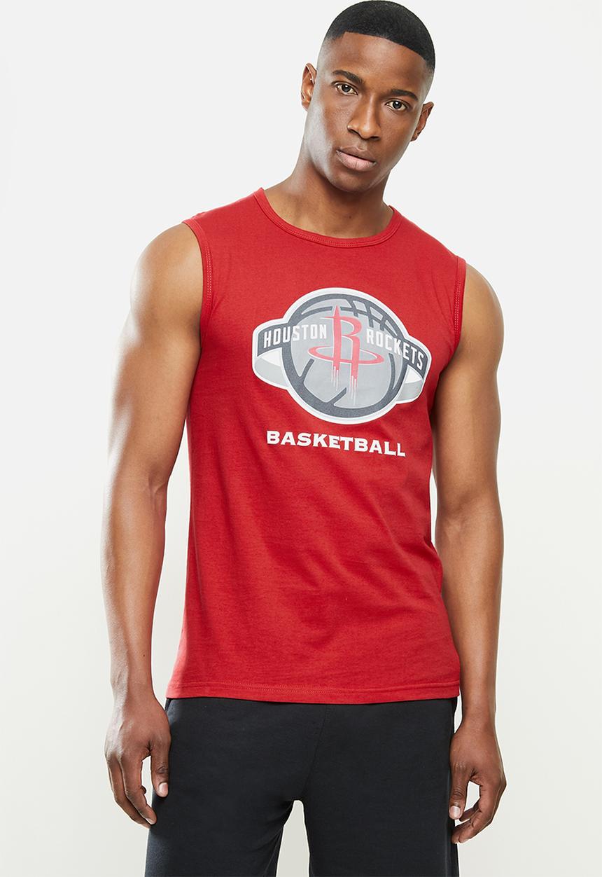 NBA - Rockets red retro vest straight hem - red