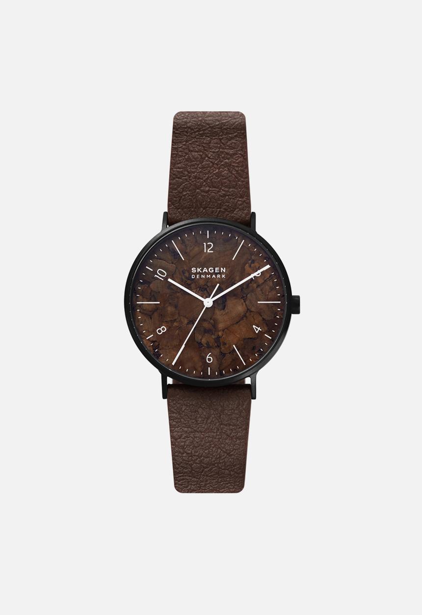 Skagen - Aaren naturals brown leather aaren naturals - dark brown