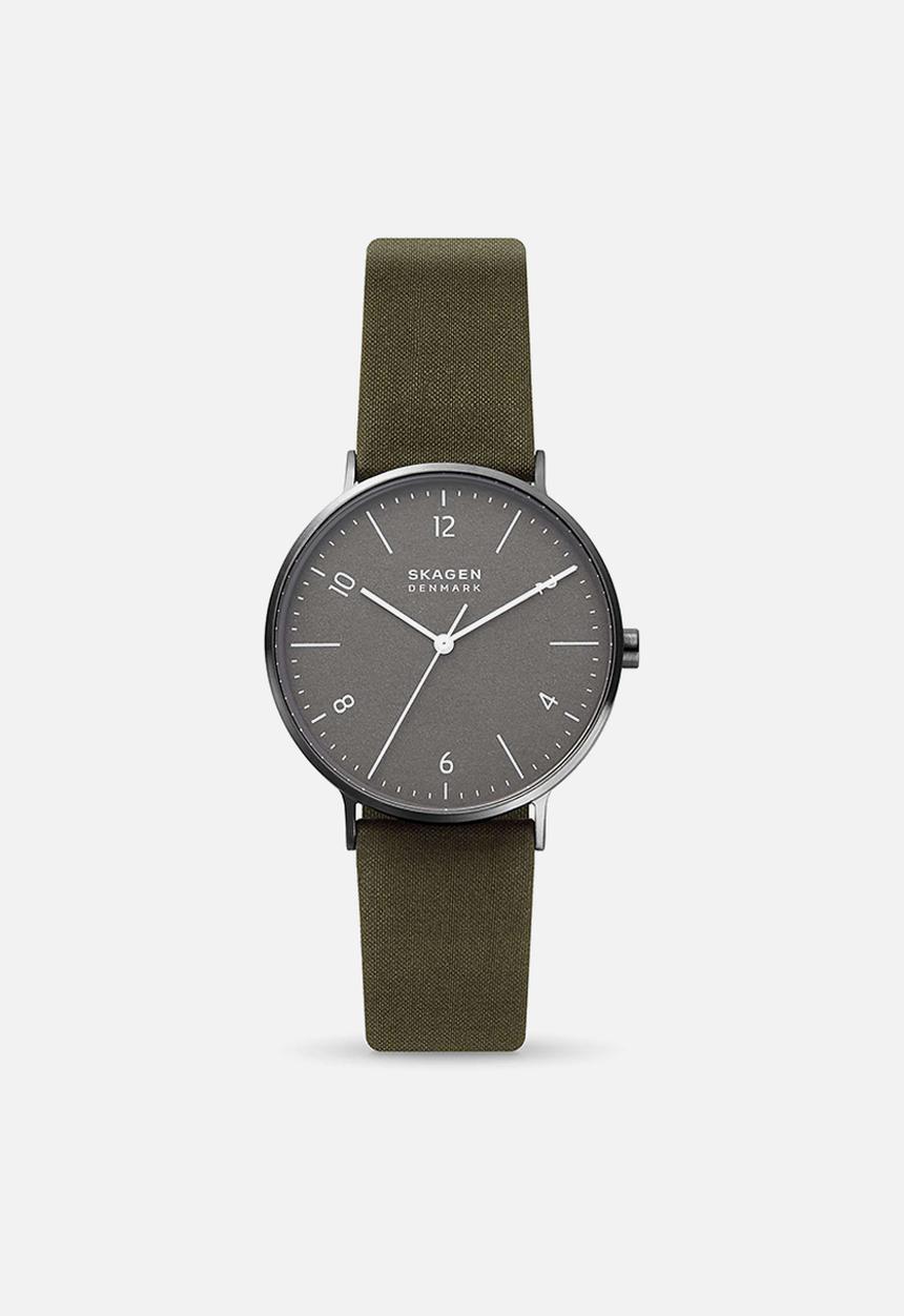 Skagen - Aaren naturals green leather aaren naturals - green