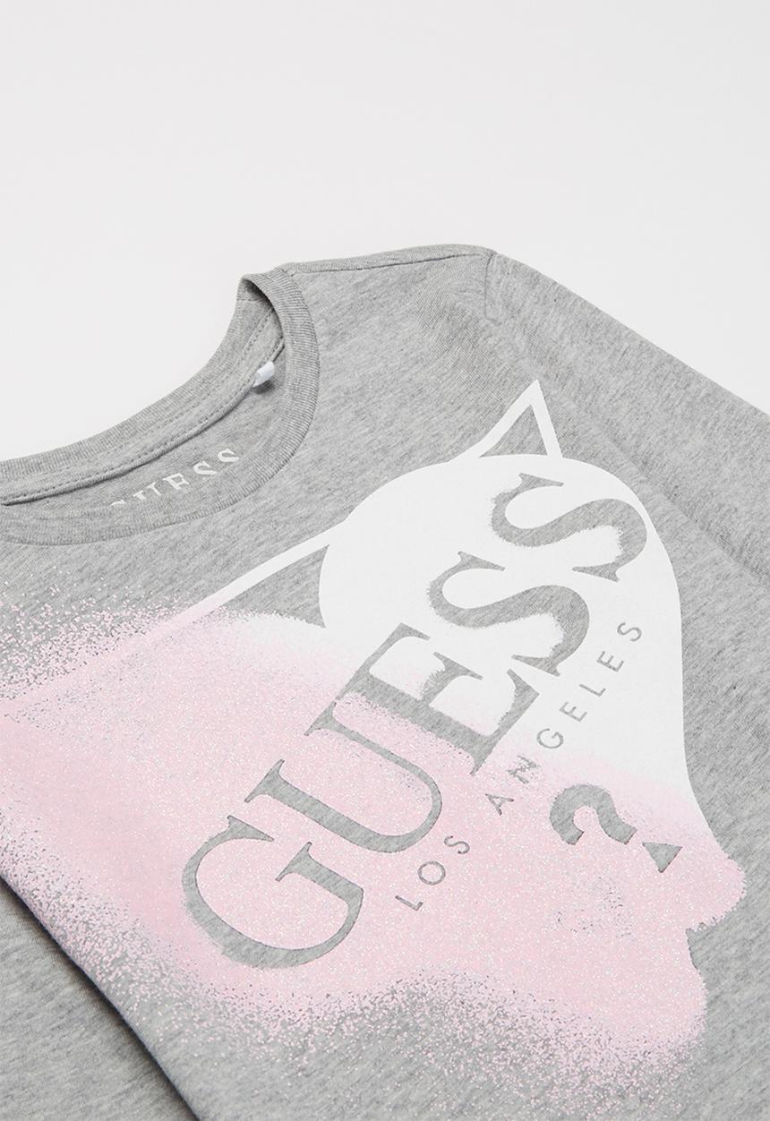 GUESS - Heart guess tri tee - grey 