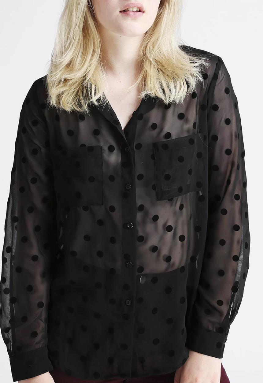 American Apparel - Basic Button Up Blouse