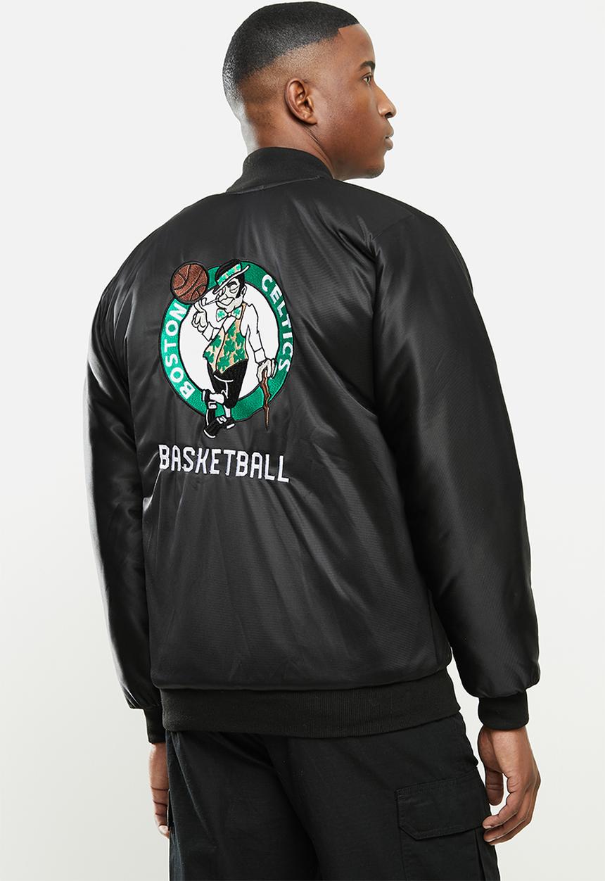 NBA - Celtics icon logo bomber jacket - black