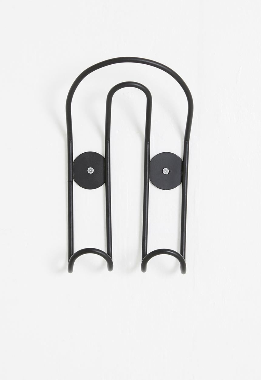 Sixth Floor - U-shaped double wall hook - matte black