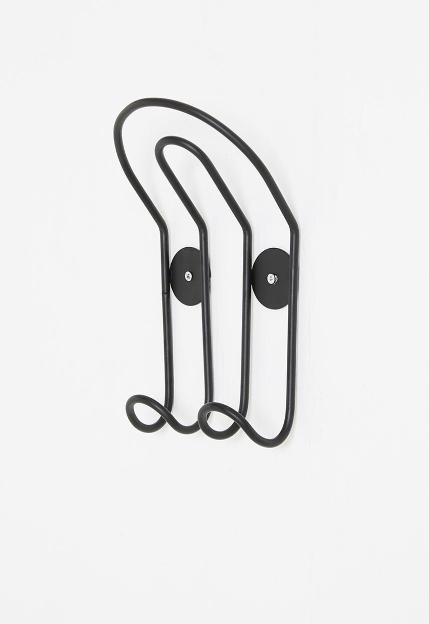 Sixth Floor - U-shaped double wall hook - matte black