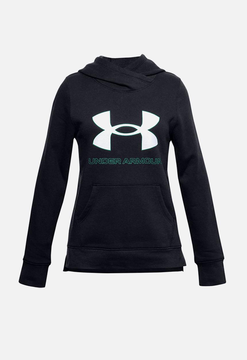 Under Armour - Rival fleece logo hoodie - black
