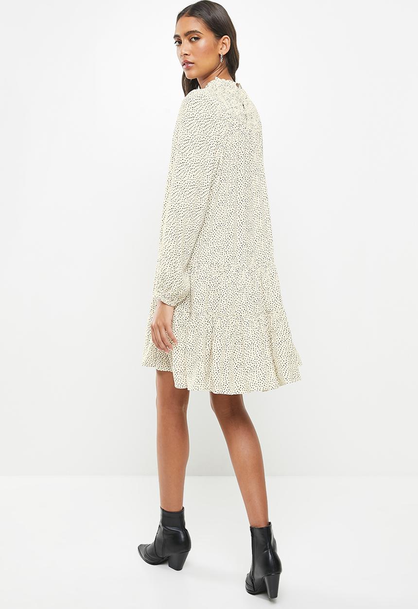 MANGO - Dress marta - black & beige 