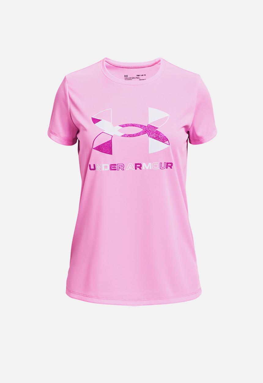 Under Armour - Tech graphic big logo short sleeve tee - pink