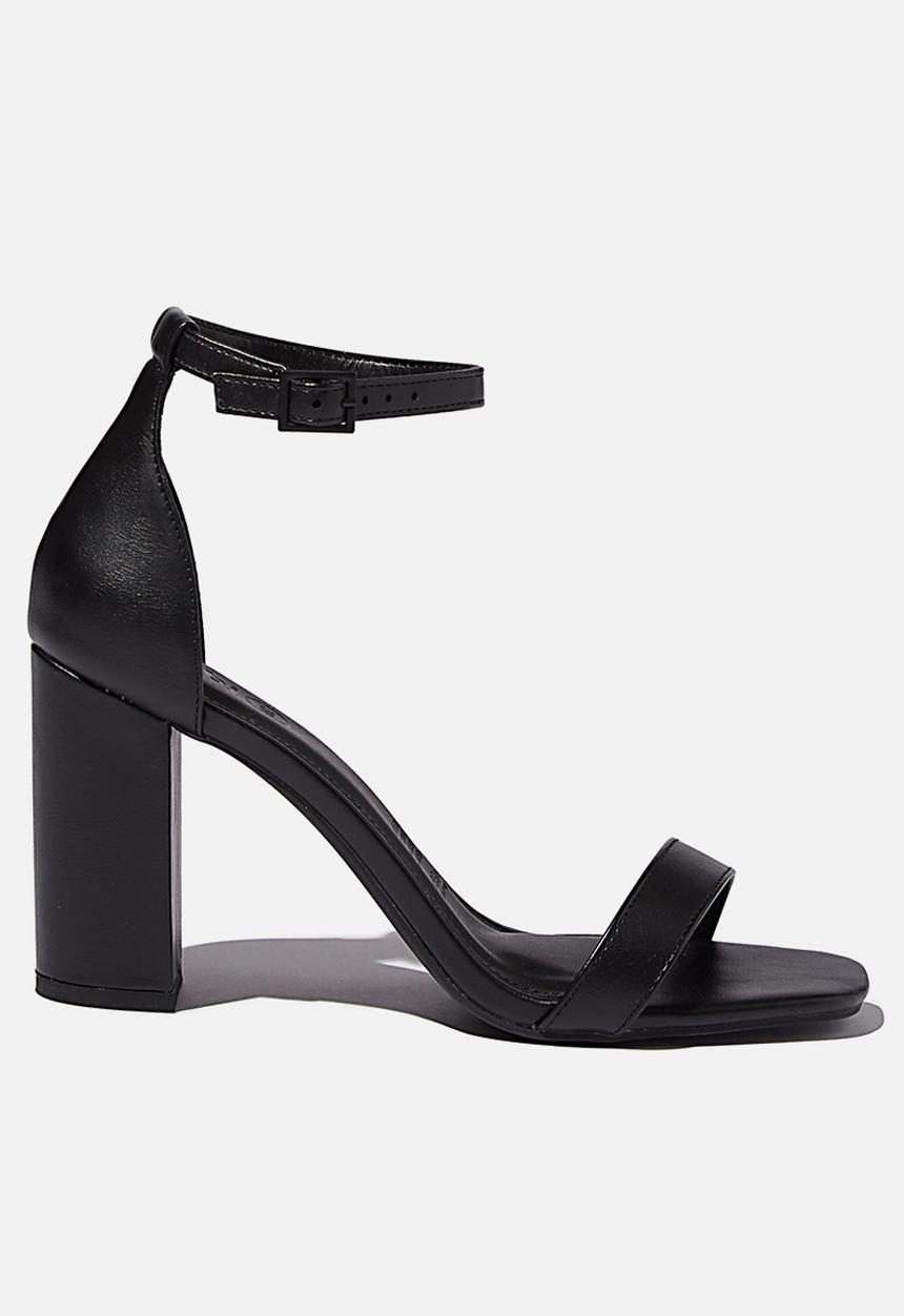 Cotton On - San square toe heel - black