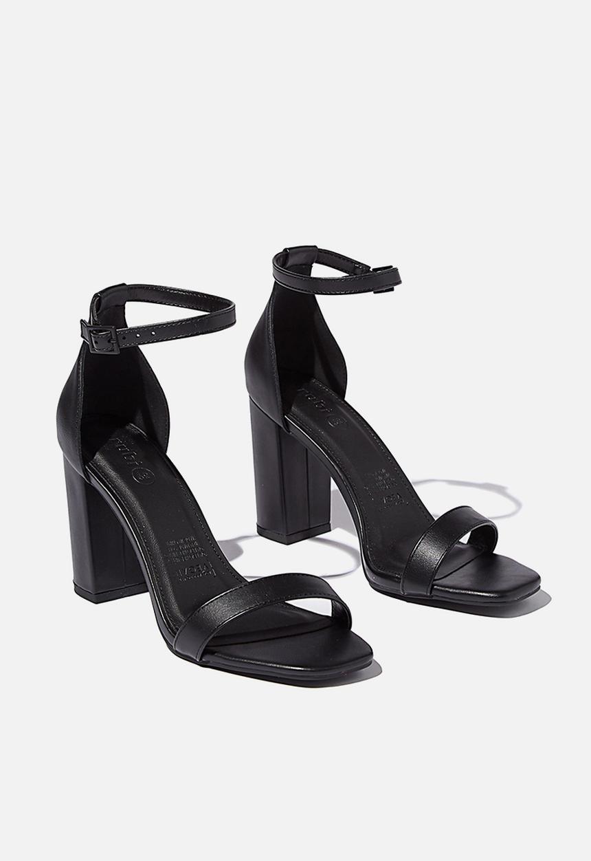 Cotton On - San square toe heel - black