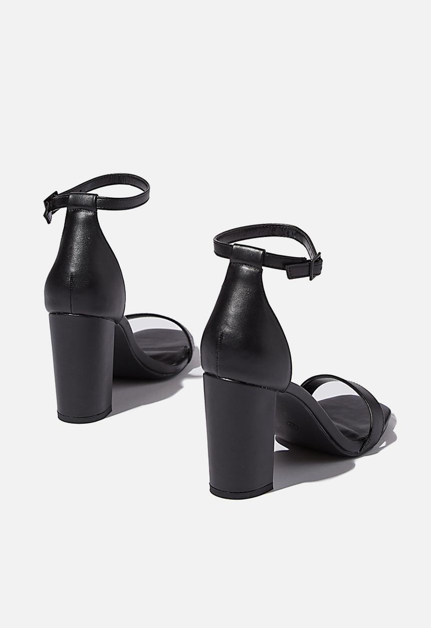 Cotton On - San square toe heel - black