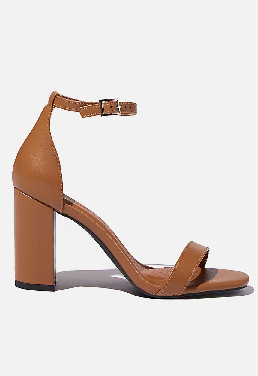 Cotton On - San square toe heel - tan