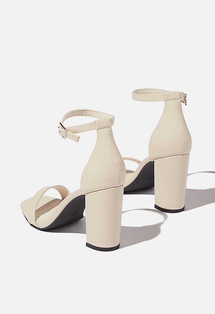 Cotton On - San square toe heel - bone