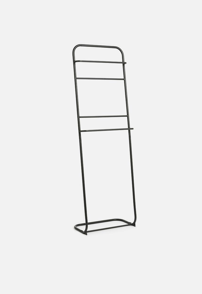 Sixth Floor - Iron leaning towel hanger - black