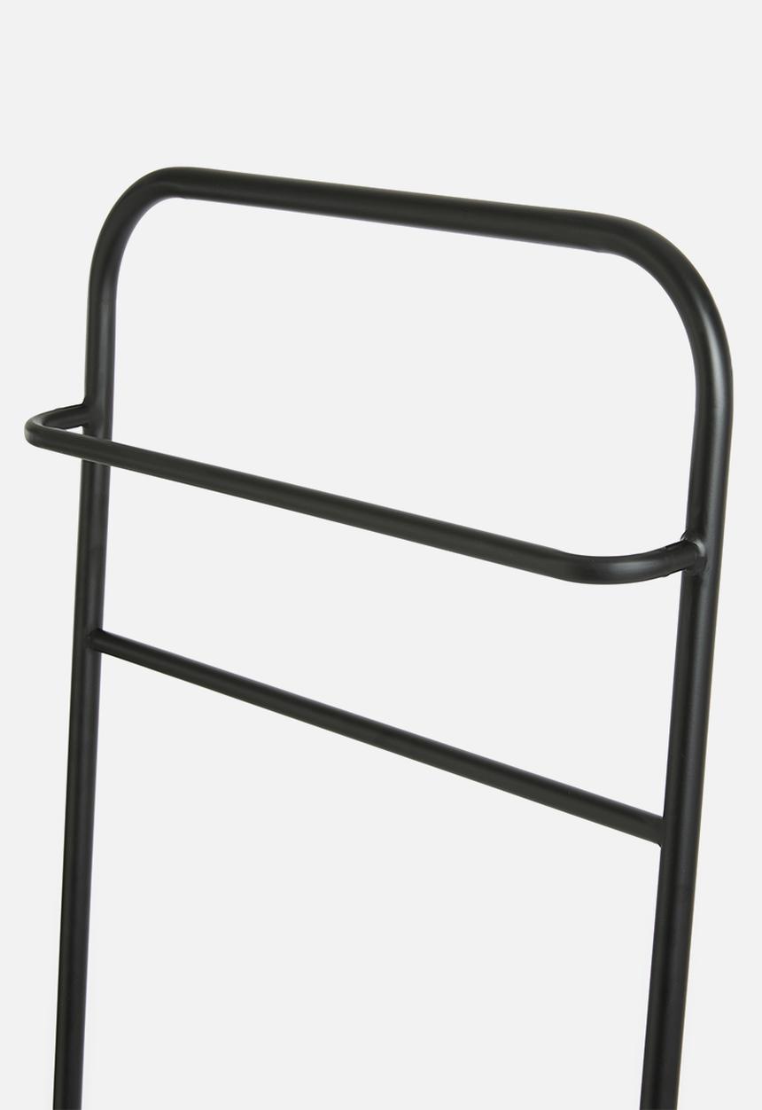 Sixth Floor - Iron leaning towel hanger - black
