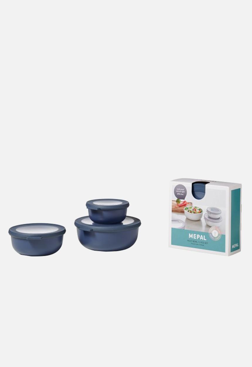 Mepal - Cirqula 3 piece set (350ml+750ml+1.25l) - Nordic denim