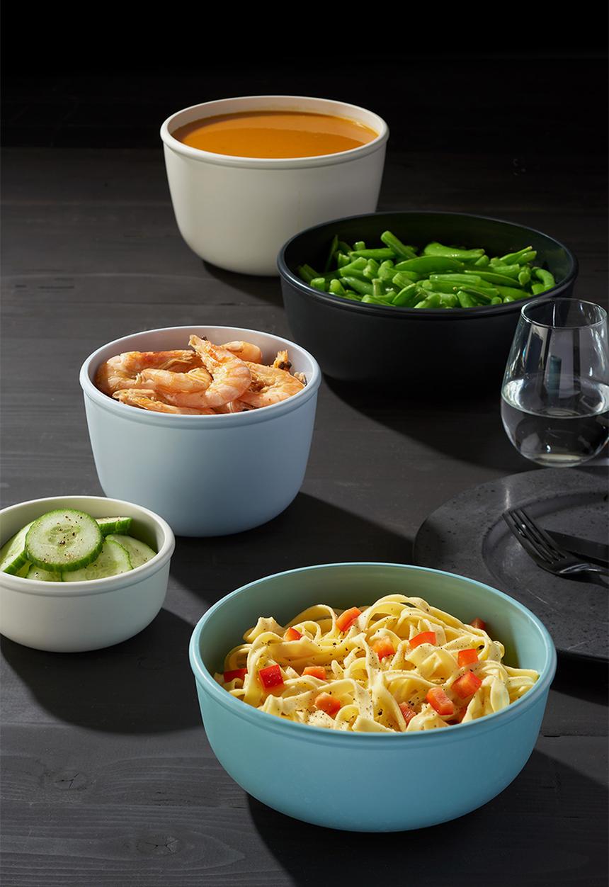 Mepal - Cirqula 3 piece set (350ml+750ml+1.25l) - Nordic black