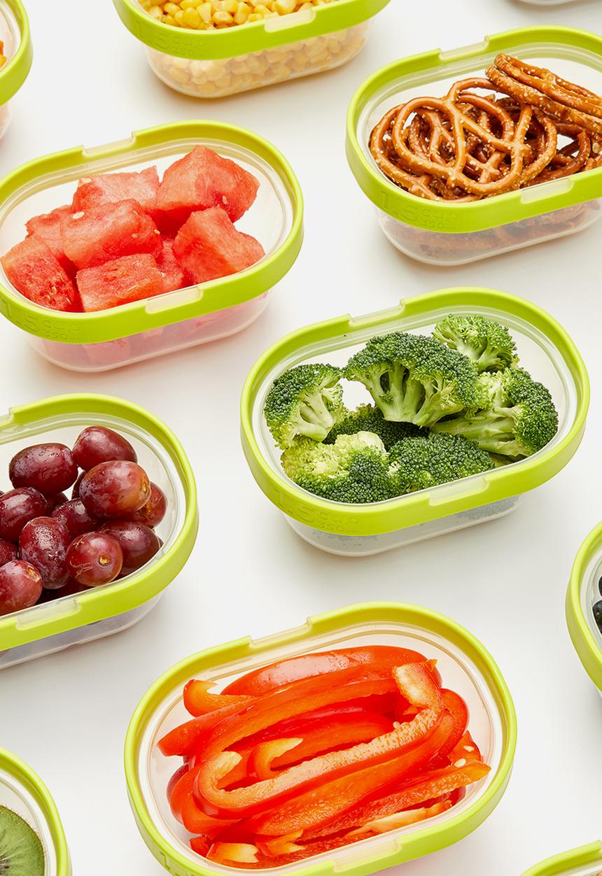 Zoku - 4-pcs neat stack snack set-Clear
